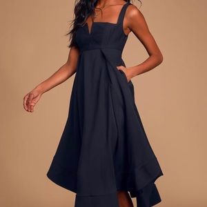 NWT Lulu’s C/MEO sleeveless midi dress (Sz M)